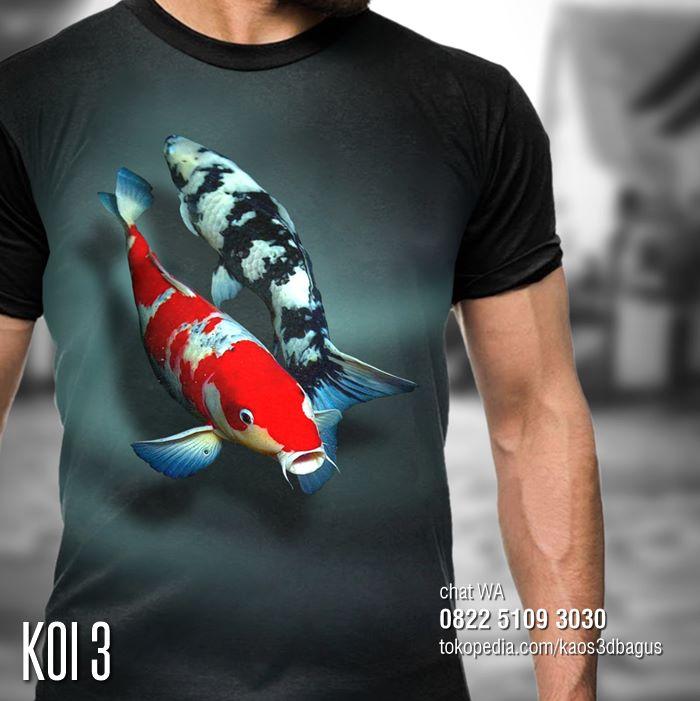 Gambar KAOS KOI | Kaos IKAN KOI FISH | Kaos Gambar KOI - KOI 3, ANAK (No. Brp?) dari kaos3dbagus undefined Tokopedia