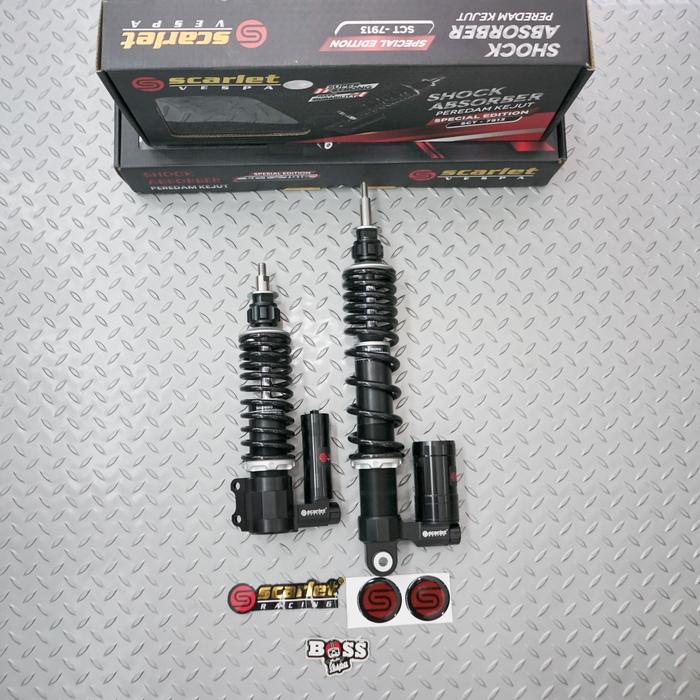 Gambar Shock Tabung Scarlet Pax 1 Front & Rear Vespa Sprint Iget Primavera - Black dari Boss Vespa undefined 4 Tokopedia
