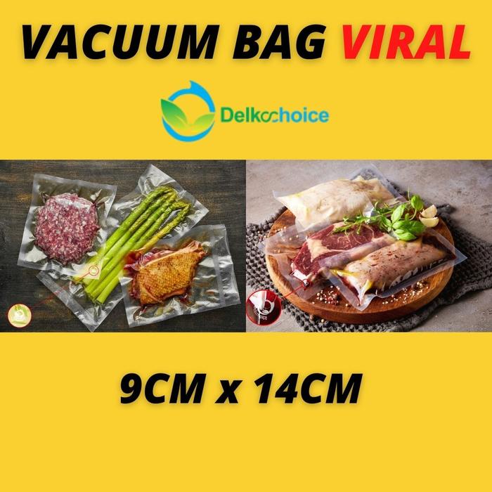 Gambar PLASTIK VACUUM VACUM VAKUM MAKANAN POLOS EMBOSSED EMBOS 9CM x 14CM - BENING, EMBOSS dari MJR297 undefined Tokopedia