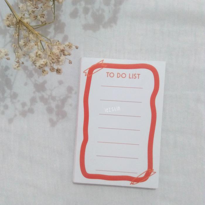 Gambar Memo Pad / Memo Sheet Mini - Todolist dari iezstinnn undefined Tokopedia