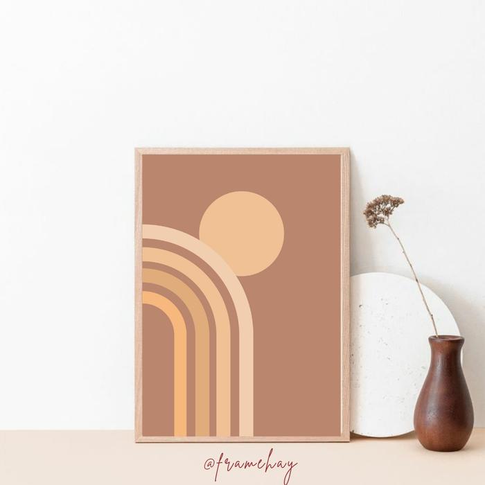 Gambar Framehay Hiasan Dinding JANE Abstract Bohemian Poster A4 Wall art - JANE 1 dari framehay undefined Tokopedia