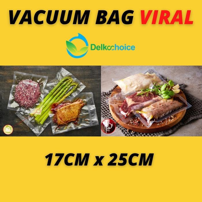 Gambar PLASTIK VACUUM VACUM VAKUM MAKANAN POLOS EMBOSSED EMBOS 17CM x 25CM - BENING, EMBOSS dari MJR297 undefined Tokopedia