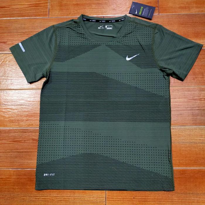 Kaos Dri-Fit Olahraga NIKE Green/Hijau Hijau, L