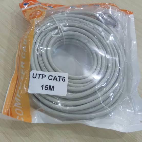 Gambar Kabel LAN CAT6 15 Meter UTP Cable Networking (Straight-through) dari AldianShopJogja undefined Tokopedia
