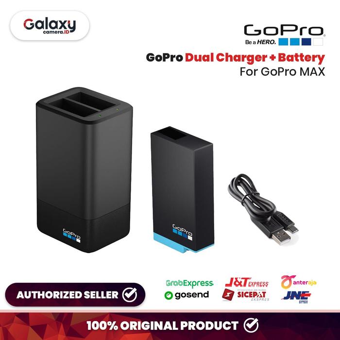 Promo GoPro Dual Battery Charger Battery For MAX Cicil 0% 3x