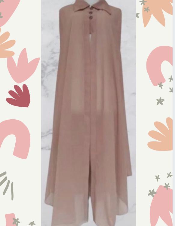 Gambar outer ceruty baby doll/Cardigan Ceruty Babydoll/Outer tanpa lengan/Rom - Moca dari Callmeayra86 undefined Tokopedia