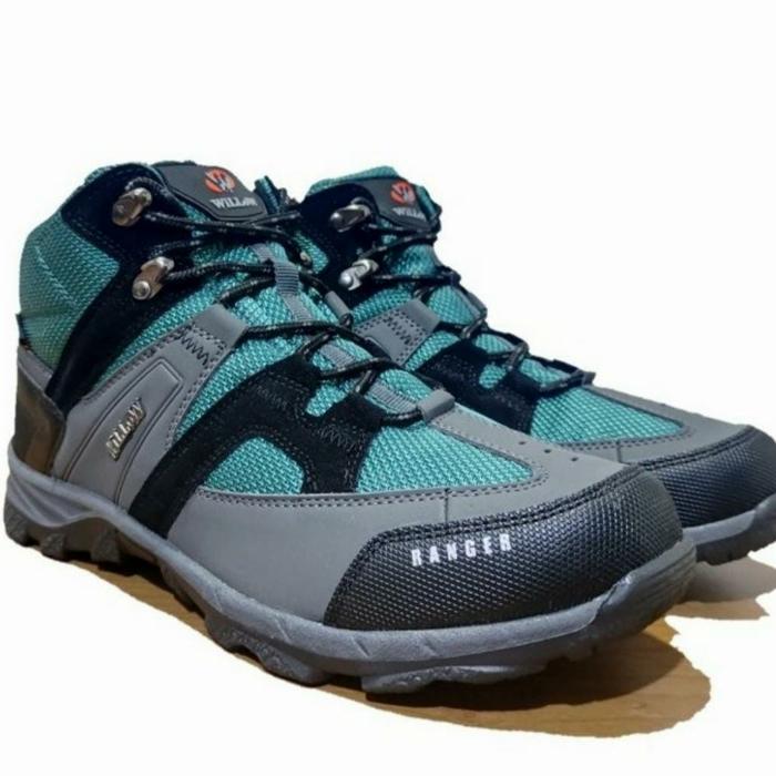 Gambar sepatu gunung sepatu hiking willow ranger outdoor - hijau/grey, 39 dari tara outdoor undefined Tokopedia