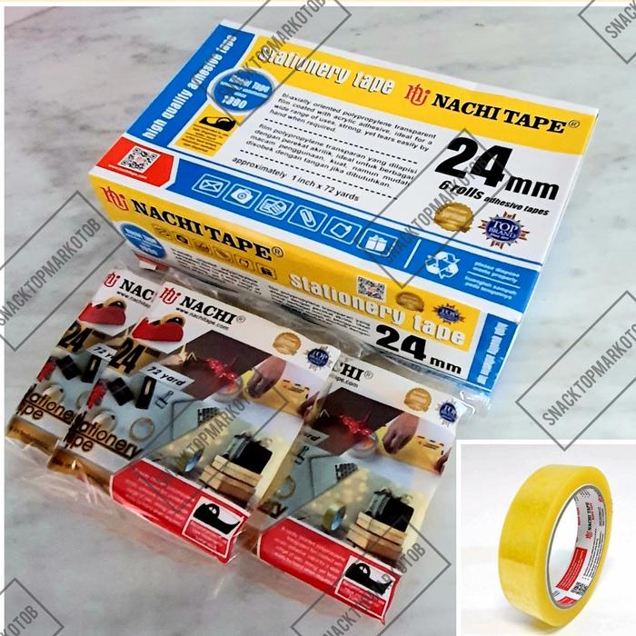 Gambar Selotip Nachi Stationery 24mm (1Inch) x 72Yard TOP Quality ORI dari Serba Fair undefined Tokopedia