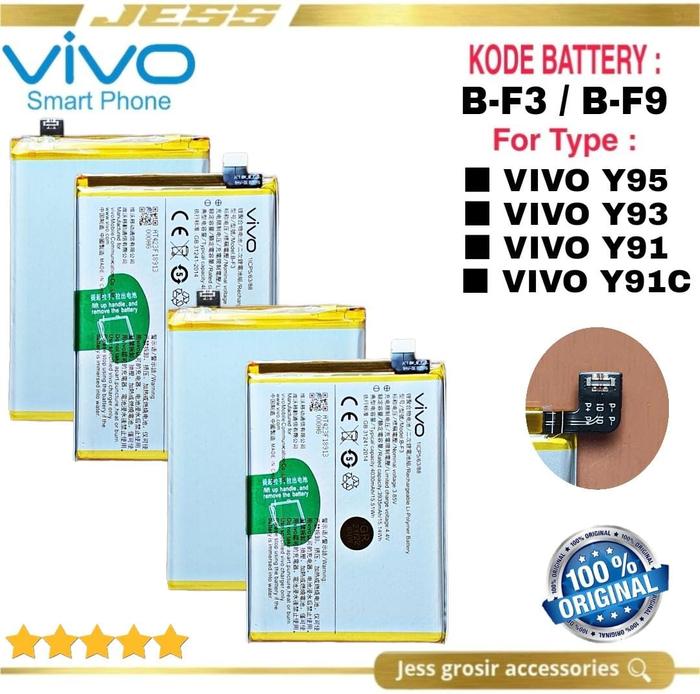 Gambar Baterai Original B-F3 B-F9 Vivo Y93 / 1814 Battery BF3 Vivo Y95 / 1807 dari Jess grosir accessories undefined Tokopedia