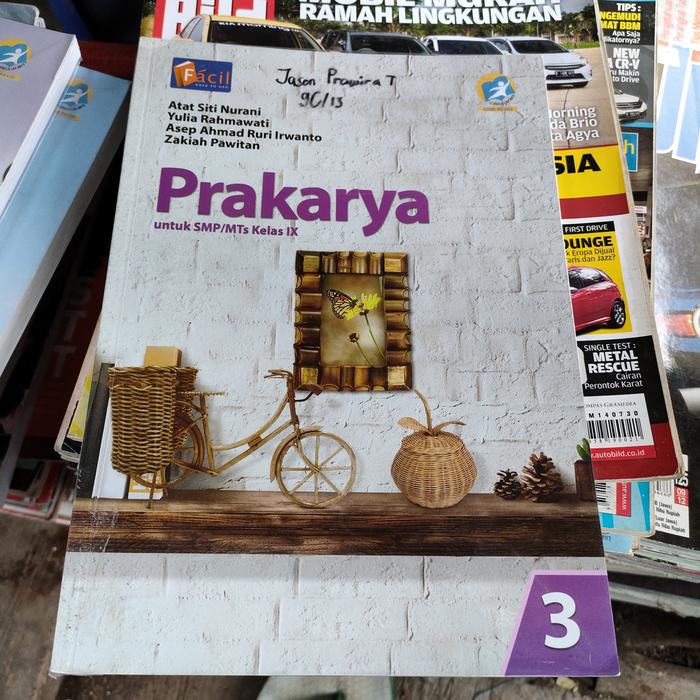 Gambar Buku Prakarya untuk SMP kelas IX oleh Atat Siti Nurani dari TB.RADE Buku Original undefined Tokopedia