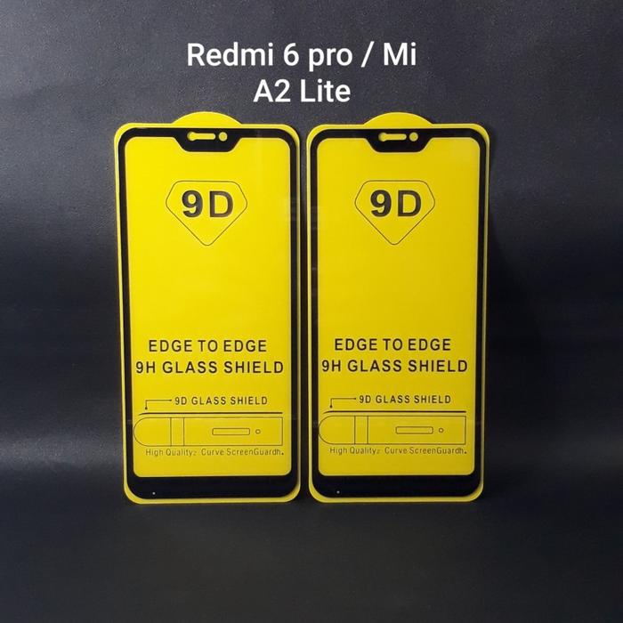 Gambar Tempered Glass Ful 9D Xiaomi Redmi 6 Pro / Mi A2 Lite Layar Anti Gores dari EikyAcc undefined Tokopedia