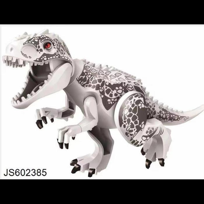 Gambar Building Block Jurassic Dinosaurus World Indominus Rex Figure - Putih dari Larizt Shop Jakarta undefined Tokopedia