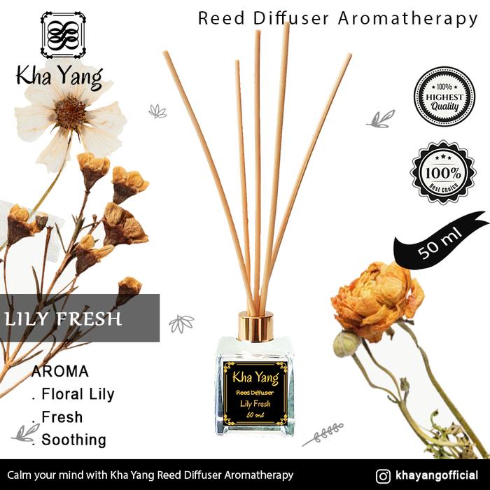 Gambar Pengharum Ruangan Aromatherapy Reed Diffuser KhaYang Wangi White Musk - Lily Fresh dari KautsarProd undefined Tokopedia