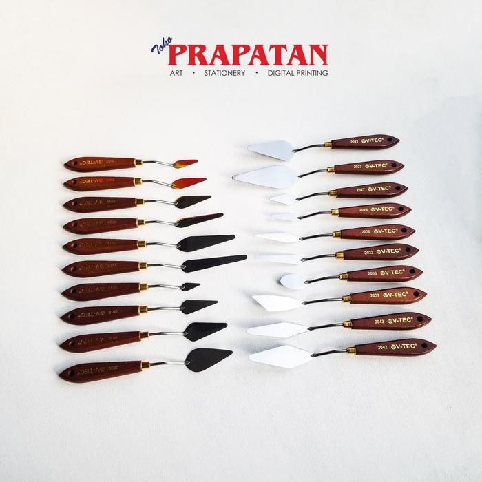Gambar Pisau Palet Lukis V-TEC per pc / Painting Knife / Palette Knife 3 - 2002 dari Toko Prapatan_NEW undefined Tokopedia