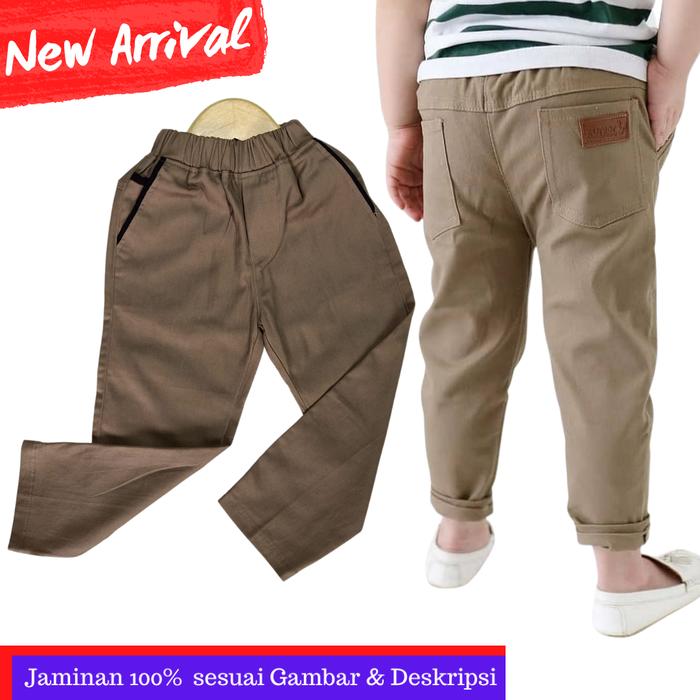 Gambar celana panjang anak laki laki chinos / chino anak 1-13 tahun BISA COD - Abu-abu, 2-3 TAHUN dari Wijaya Konveksi Group undefined Tokopedia