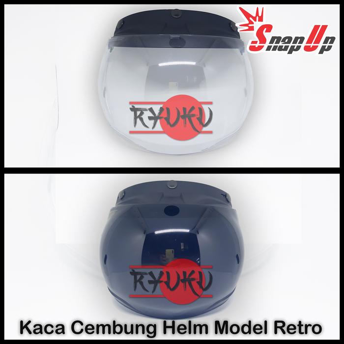 Gambar Kaca Visor Helm Cembung Retro Bogo - CLEAR/BENING dari Ryuku Store_NEW undefined Tokopedia