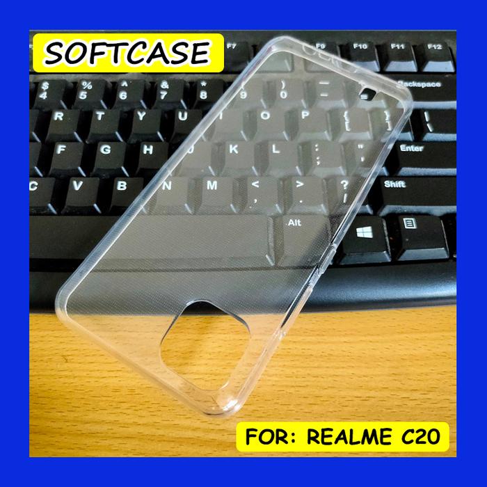 Jual Realme C20 Clear Soft Case Transparan Casing Cover Jelly