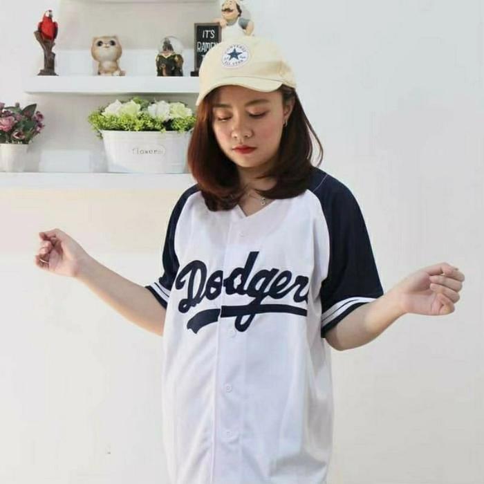 Gambar JERSEY BASEBALL DODGERS NAVY - 3, M dari D'REAL_STORE.ID undefined Tokopedia