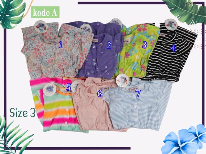 Gambar JUMPSUIT ANAK PEREMPUAN PENDEK MOTIF PATTERN BM-27 - 3A, NO 3 dari Bebi J Shop undefined Tokopedia