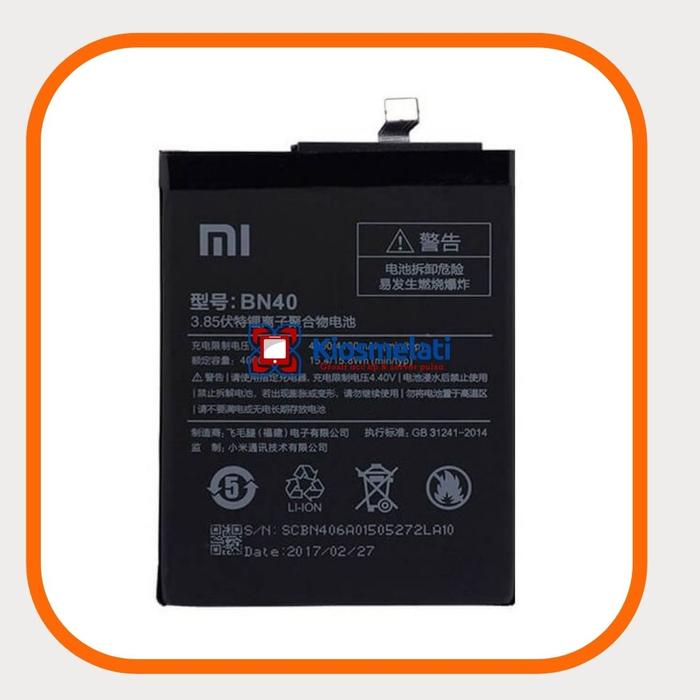Gambar Baterai type BN41 Battery Xiaomi Redmi Note 4/4X-BN40/BN42/BN43 - BN40 dari Kiosmelati undefined Tokopedia