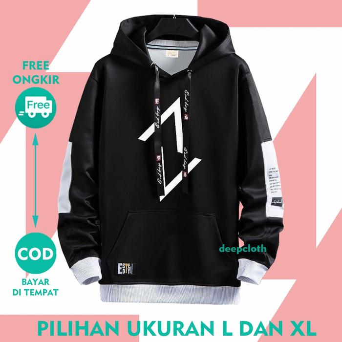 Gambar SWEATER HOODIE PRIA / SWEATER PRIA HOODIE / SWEATER HOODIE COWOK MURAH - Hitam, L dari Deepcloth undefined Tokopedia