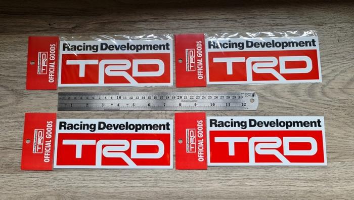 Gambar TRD decal / stiker original Made in Japan - 78x190mm dari 4Eleven Store undefined Tokopedia