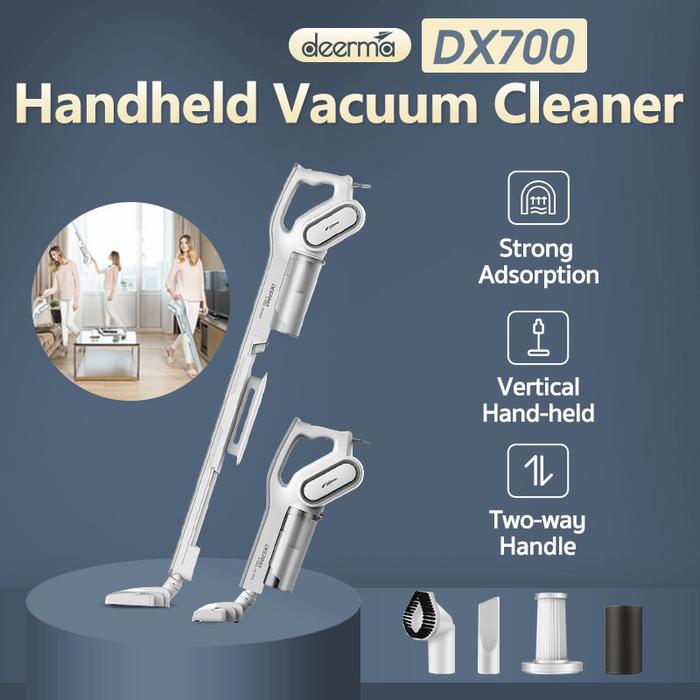 Gambar Deerma Dx700 Vacuum Cleaner Portable Murah 2-in-1 Vertical Hand-held - Putih dari Stylein. undefined Tokopedia