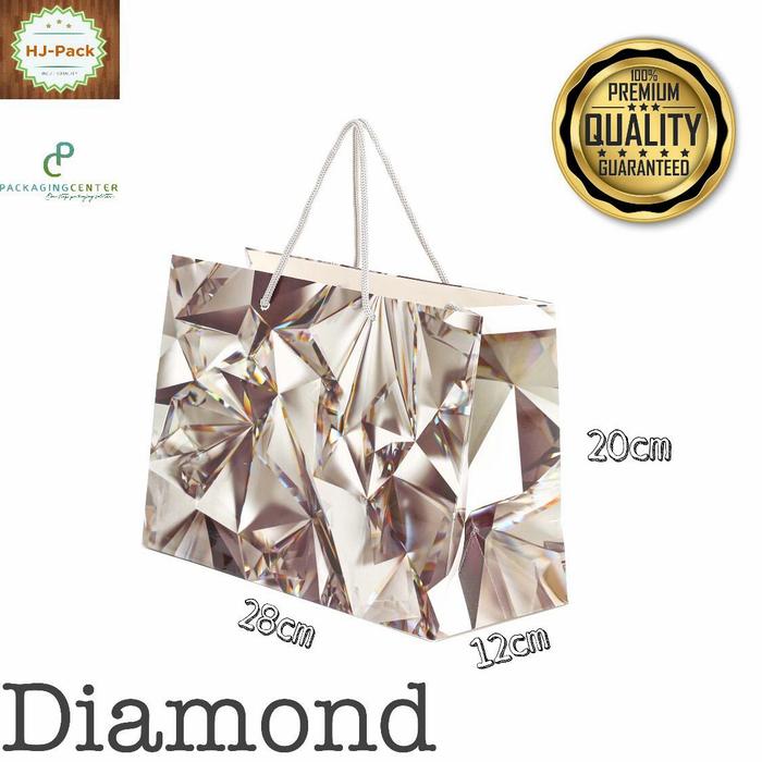 Gambar paperbag mewah, kado / gift bag jewellery, perhiasan, premium luxury, - Diamond dari AllAbout Packaging undefined Tokopedia