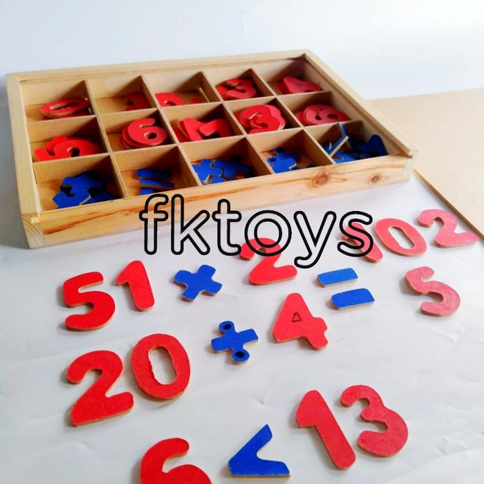 Gambar Moveable number- montessori dari Fktoys mainan edukasi undefined Tokopedia