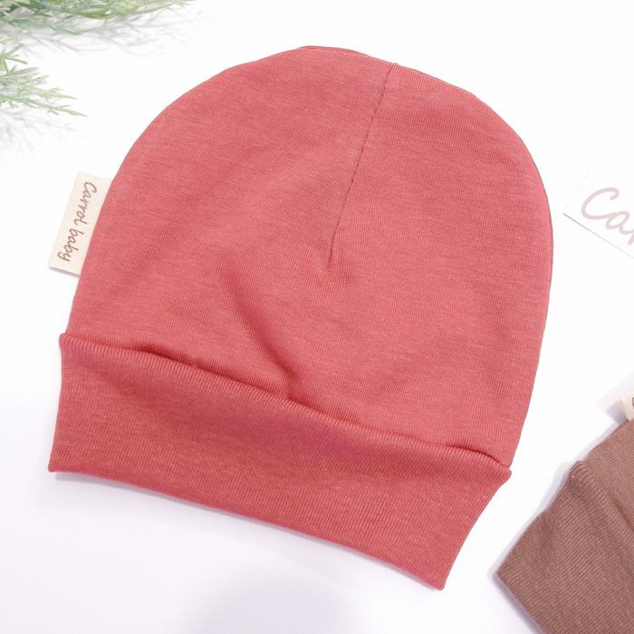 Gambar Carrol baby new born hat cotton - topi bayi polos - Burn Brick dari Carrol Baby undefined Tokopedia