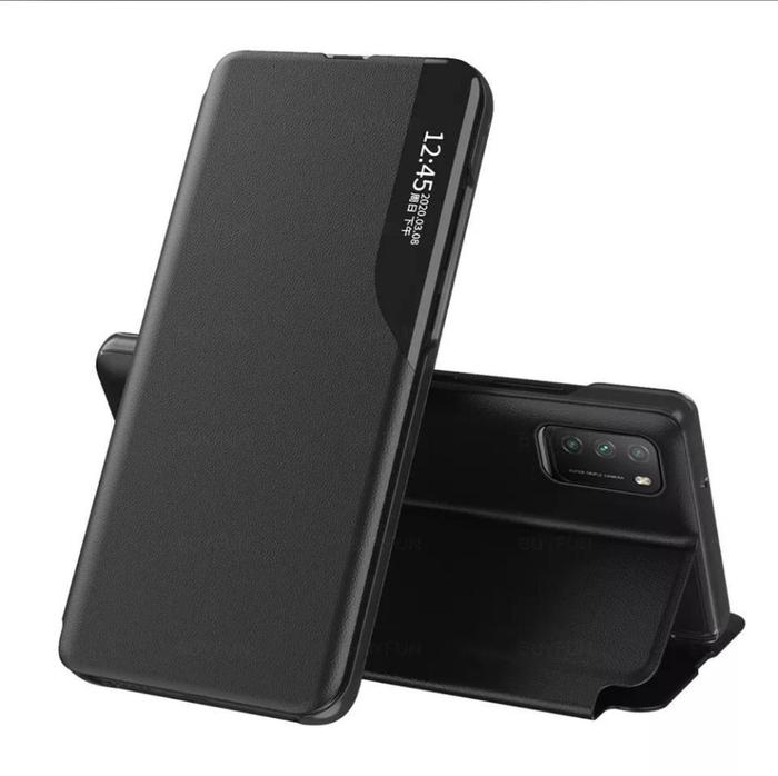 Gambar CASE UNTUK REDMI NOTE 10 10S 10 PRO FLIP SMART VIEW COVER SARUNG DOMPET CASING - Hitam, NOTE 10 dari ANUGERAH PHONE ACCESSORIES undefined Tokopedia