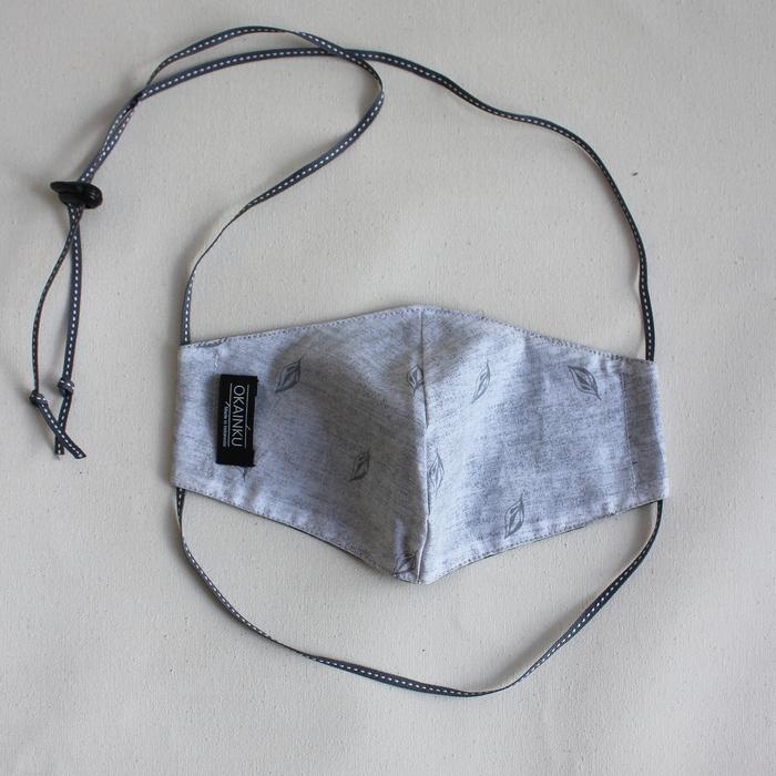 Gambar Okainku Masker Adjustable loop - Daun - Putih dari OKAINKU undefined Tokopedia