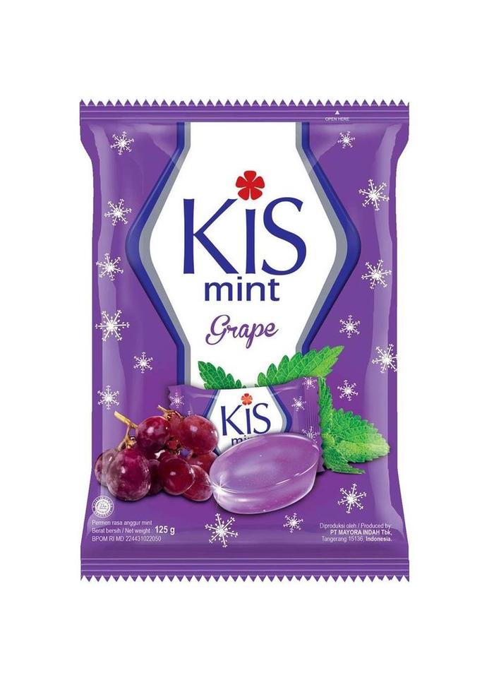 Gambar Permen Kis Mint 125 gram isi 50 buah permen - Kis Mint Grape dari Vionas Corner undefined Tokopedia