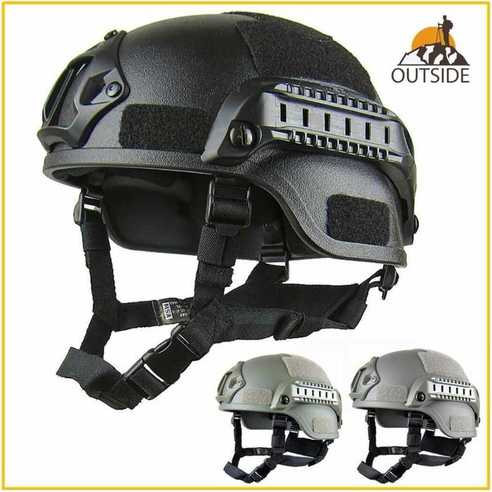 Gambar TaffSPORT Helm Tactical Paintball CS SWAT - MICH2000 - Hitam dari Galaxy Starmart undefined Tokopedia