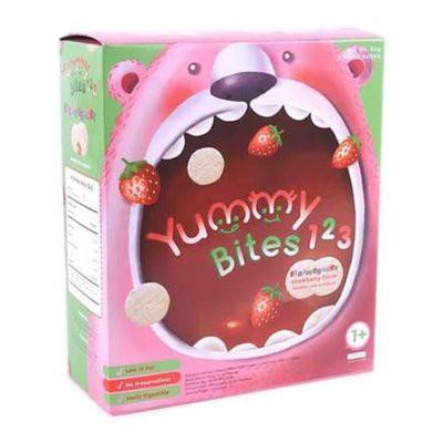 Gambar YUMMY BITES 123 SNACK MAKANAN ANAK BALITA TODDLER RICE CRACKER - strawberry dari HelloBebe Babyshop undefined Tokopedia