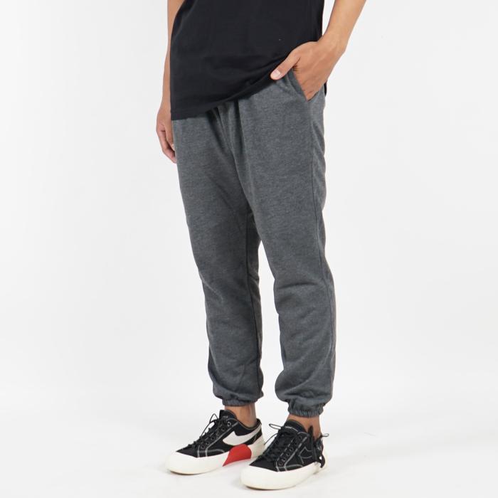 Celana Jogger Pants Training Sweatpants Abu Tua Unisex Premium Quality S