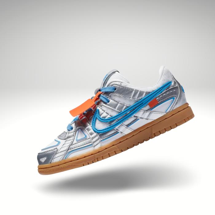 Nike Air Rubber Dunk Off White University Blue Younger Kids EU 27,5 di  Snakersme Tokopedia