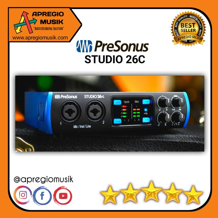 Gambar Presonus Studio 26C Soundcard USB Audio Interface Apregio Musik dari APREGIO MUSIK_NEW undefined Tokopedia