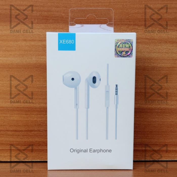Headset Earphone VIVO Bawaan V5+ V7 Original 100% Model XE680  Putih