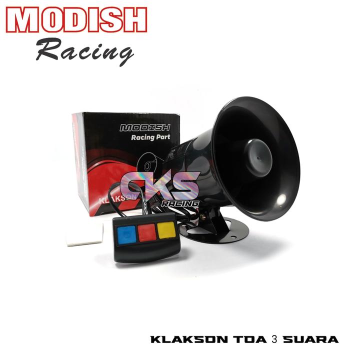 Gambar Klakson Polisi 3 Suara Sirine Patwal Touring Turing Motor Mobil - 3 Suara Bulat dari CKS RACING undefined Tokopedia