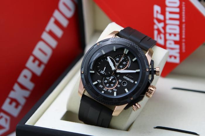 Gambar [ ORIGINAL ] Jam Tangan Pria / Cowok EXPEDITION 6810 E 6810 - BLACK GOLD dari TOKOJAMKU_NEW undefined Tokopedia