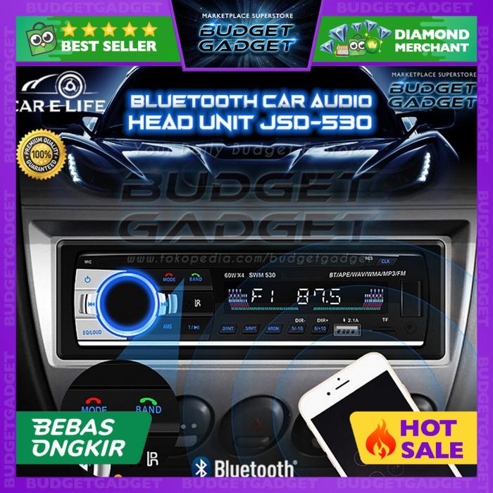 Jual Tape Audio Mobil Bluetooth Head Unit USB MP3 FM Radio JSD530