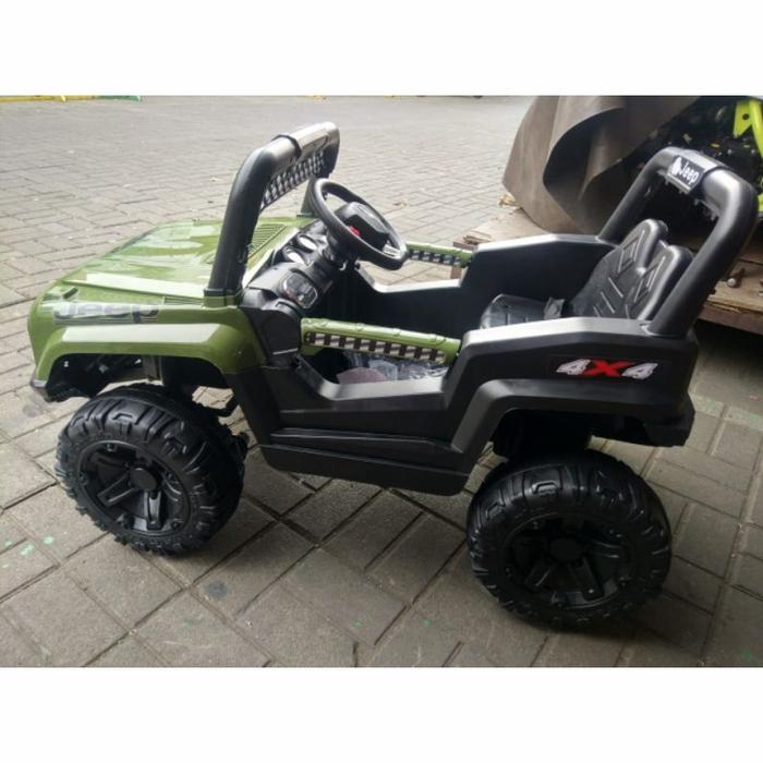 Gambar MOBIL AKI ANAK YUKITA 2699 JEEP ARMY AKI 12VOLT~MAINAN MOBIL AKI ANAK - Hijau dari RAFAEL TOY'S undefined Tokopedia