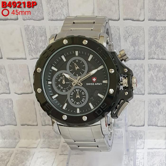 Gambar Jam Tangan Pria Swiss army Crono Aktif-Tali rantai dari TimeShop Alroji undefined Tokopedia