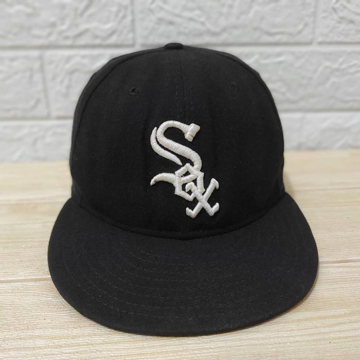 topi white sox vintage hat