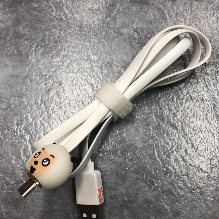 Gambar Kabel Micro USB Lampu 1 Meter for Charge Charging Lucu Karakter 1 Mtr Charger Cable dengan Desain Karakter Imut dan Tiga Pilihan Warna - Sheep Putih dari Click & Go Tokopedia undefined Tokopedia