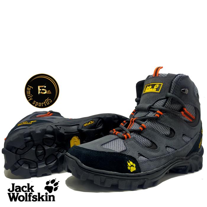 Gambar Sepatu Hiking Pria/Wanita Sepatu Gunung pria Jack Wolfskin Outdoor ABU - Abu-abu, 39 dari Familysport93 undefined Tokopedia