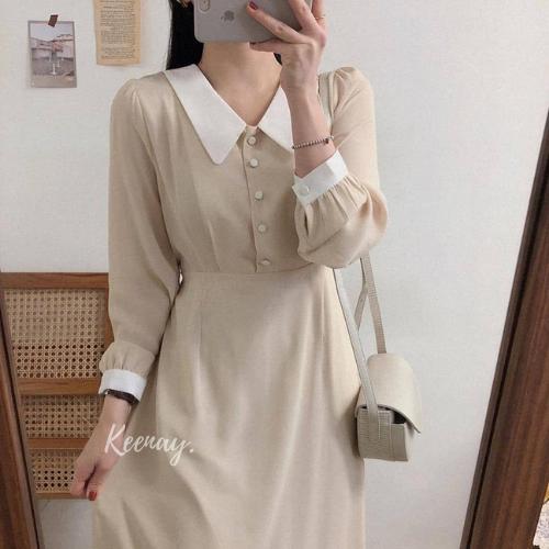 Promo Yona Midi Dress Wanita Korea 