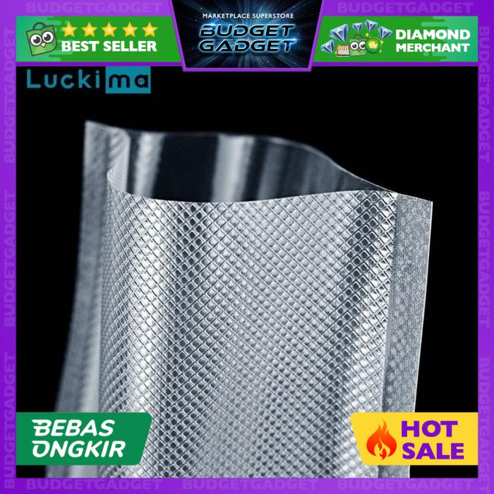 Gambar Luckima Kantong Plastik Vacuum Sealer Makanan Daging Ikan Storage Bag 20 x 30 cm - HK-08 - 20 X 30 CM dari BudgetGadget undefined Tokopedia