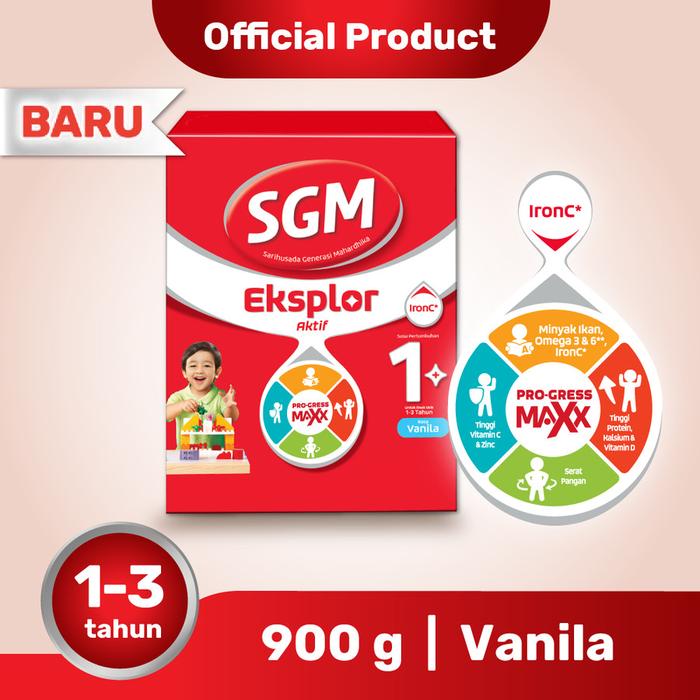 Gambar Susu SGM Eksplor 1+ 900gr Rasa Vanila dan Madu - Vanila, 900gr dari Liora Mart Jagakarsa undefined Tokopedia